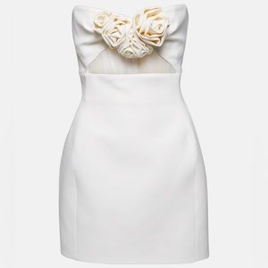 Magda Butrym floral appliqué wool mini dress NWOT